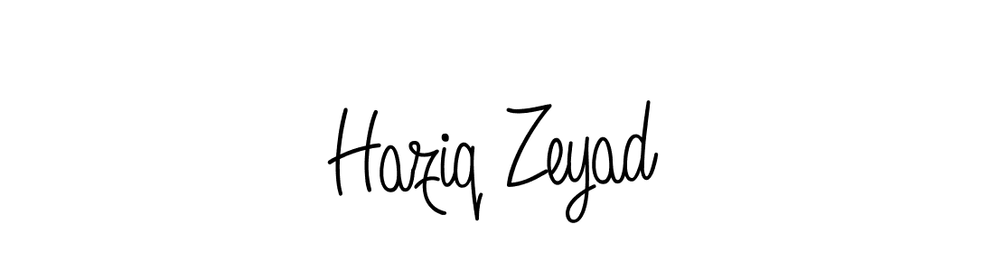 Also we have Haziq Zeyad name is the best signature style. Create professional handwritten signature collection using Angelique-Rose-font-FFP autograph style. Haziq Zeyad signature style 5 images and pictures png