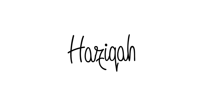Also we have Haziqah name is the best signature style. Create professional handwritten signature collection using Angelique-Rose-font-FFP autograph style. Haziqah signature style 5 images and pictures png