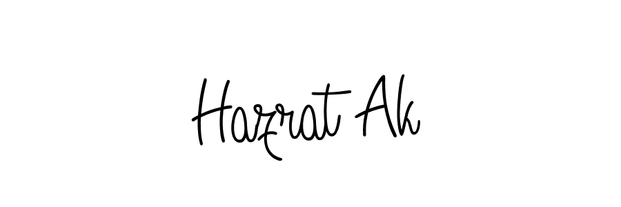 Create a beautiful signature design for name Hazrat Ak. With this signature (Angelique-Rose-font-FFP) fonts, you can make a handwritten signature for free. Hazrat Ak signature style 5 images and pictures png