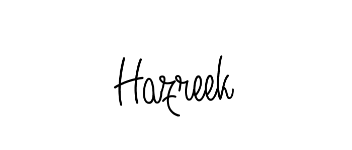 You can use this online signature creator to create a handwritten signature for the name Hazreek. This is the best online autograph maker. Hazreek signature style 5 images and pictures png