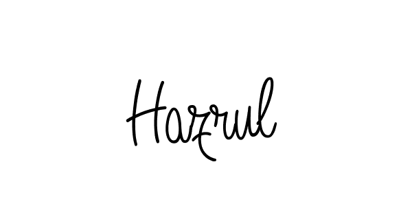 Create a beautiful signature design for name Hazrul. With this signature (Angelique-Rose-font-FFP) fonts, you can make a handwritten signature for free. Hazrul signature style 5 images and pictures png