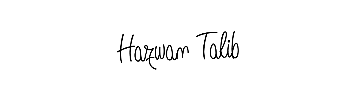 How to Draw Hazwan Talib signature style? Angelique-Rose-font-FFP is a latest design signature styles for name Hazwan Talib. Hazwan Talib signature style 5 images and pictures png