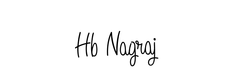 Also we have Hb Nagraj name is the best signature style. Create professional handwritten signature collection using Angelique-Rose-font-FFP autograph style. Hb Nagraj signature style 5 images and pictures png