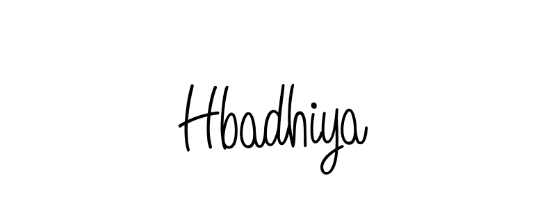 Hbadhiya stylish signature style. Best Handwritten Sign (Angelique-Rose-font-FFP) for my name. Handwritten Signature Collection Ideas for my name Hbadhiya. Hbadhiya signature style 5 images and pictures png