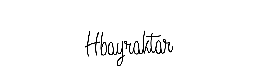 Use a signature maker to create a handwritten signature online. With this signature software, you can design (Angelique-Rose-font-FFP) your own signature for name Hbayraktar. Hbayraktar signature style 5 images and pictures png