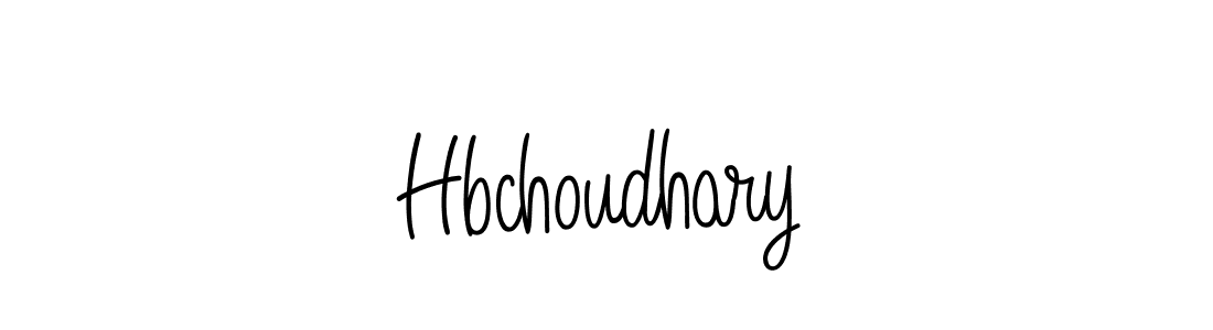 The best way (Angelique-Rose-font-FFP) to make a short signature is to pick only two or three words in your name. The name Hbchoudhary include a total of six letters. For converting this name. Hbchoudhary signature style 5 images and pictures png