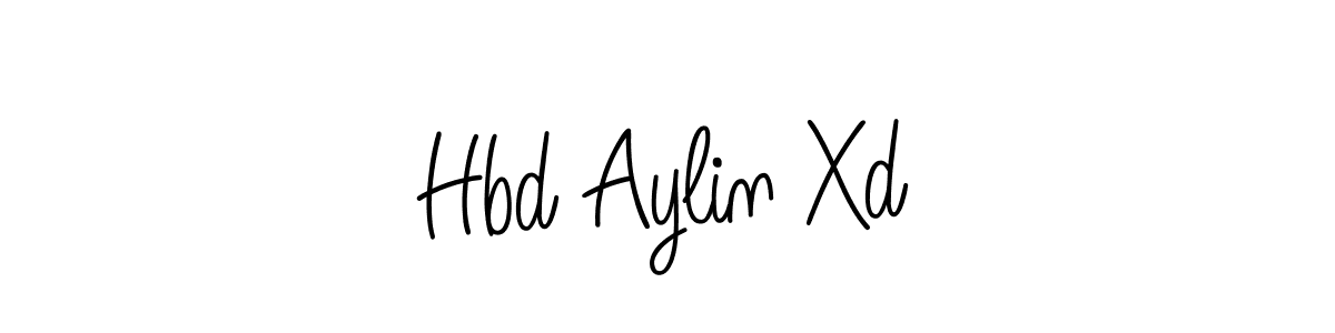 Design your own signature with our free online signature maker. With this signature software, you can create a handwritten (Angelique-Rose-font-FFP) signature for name Hbd Aylin Xd. Hbd Aylin Xd signature style 5 images and pictures png