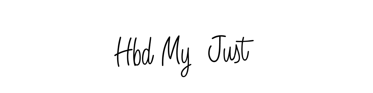 Make a beautiful signature design for name Hbd My  Just. Use this online signature maker to create a handwritten signature for free. Hbd My  Just signature style 5 images and pictures png