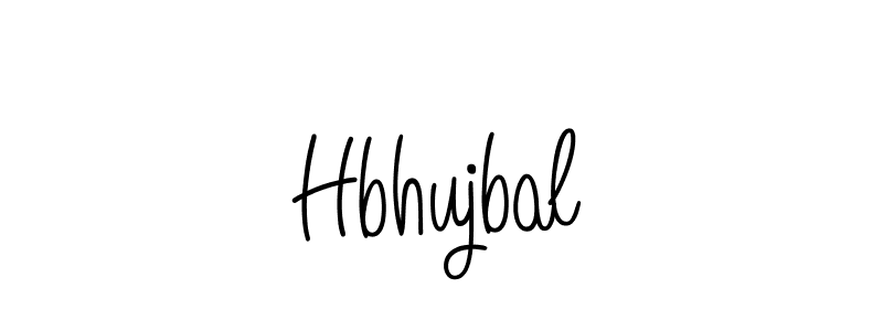 Make a beautiful signature design for name Hbhujbal. With this signature (Angelique-Rose-font-FFP) style, you can create a handwritten signature for free. Hbhujbal signature style 5 images and pictures png