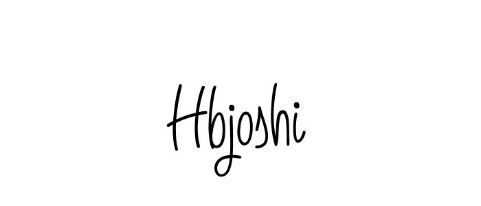 Design your own signature with our free online signature maker. With this signature software, you can create a handwritten (Angelique-Rose-font-FFP) signature for name Hbjoshi. Hbjoshi signature style 5 images and pictures png