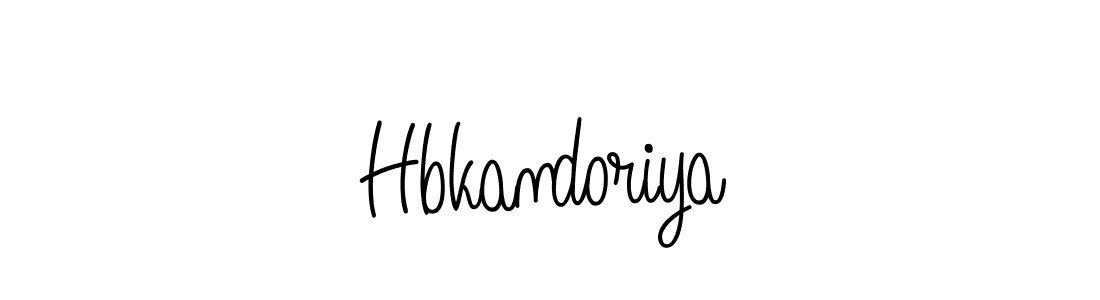 The best way (Angelique-Rose-font-FFP) to make a short signature is to pick only two or three words in your name. The name Hbkandoriya include a total of six letters. For converting this name. Hbkandoriya signature style 5 images and pictures png