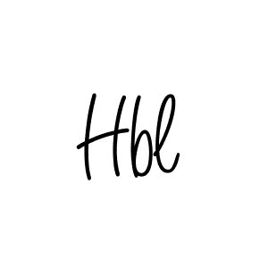 Design your own signature with our free online signature maker. With this signature software, you can create a handwritten (Angelique-Rose-font-FFP) signature for name Hbl. Hbl signature style 5 images and pictures png