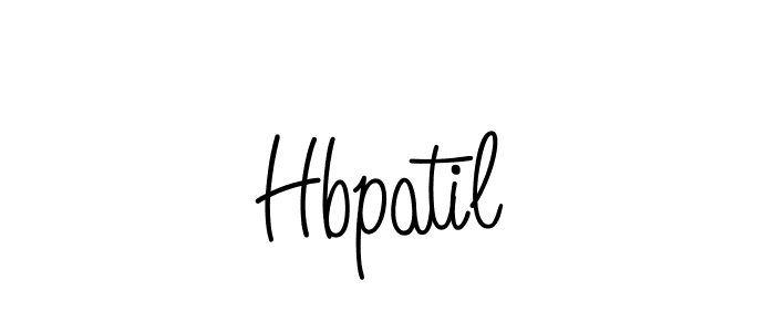 How to make Hbpatil name signature. Use Angelique-Rose-font-FFP style for creating short signs online. This is the latest handwritten sign. Hbpatil signature style 5 images and pictures png