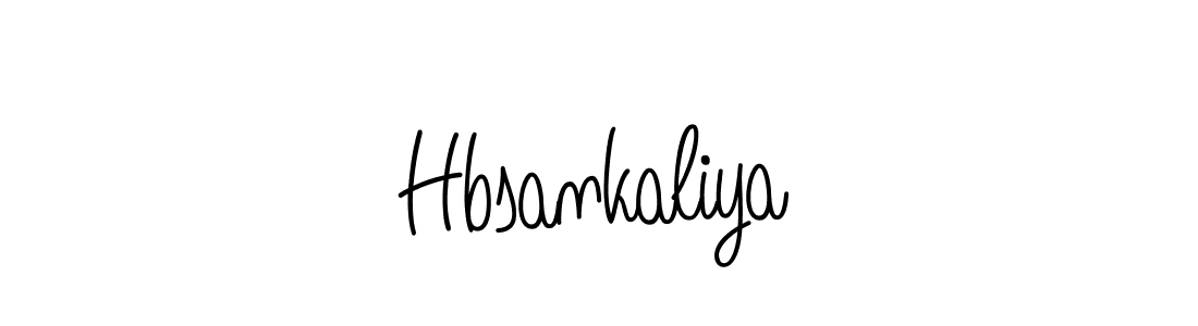 The best way (Angelique-Rose-font-FFP) to make a short signature is to pick only two or three words in your name. The name Hbsankaliya include a total of six letters. For converting this name. Hbsankaliya signature style 5 images and pictures png