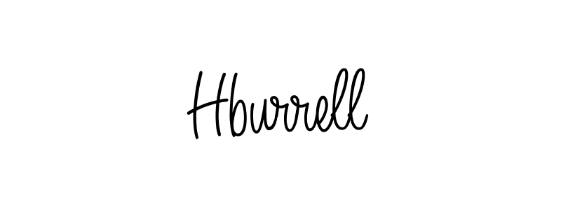 How to make Hburrell signature? Angelique-Rose-font-FFP is a professional autograph style. Create handwritten signature for Hburrell name. Hburrell signature style 5 images and pictures png