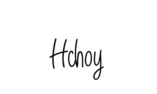 Use a signature maker to create a handwritten signature online. With this signature software, you can design (Angelique-Rose-font-FFP) your own signature for name Hchoy. Hchoy signature style 5 images and pictures png