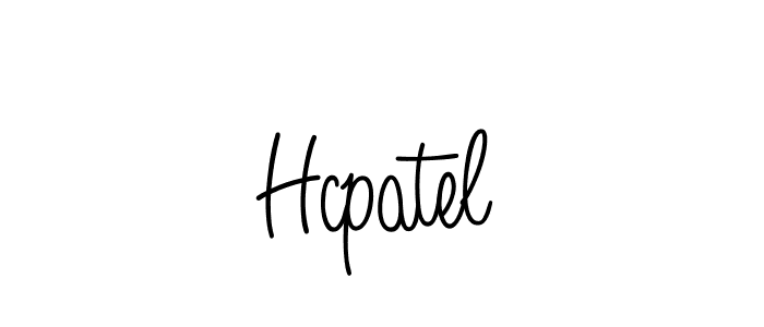 You should practise on your own different ways (Angelique-Rose-font-FFP) to write your name (Hcpatel) in signature. don't let someone else do it for you. Hcpatel signature style 5 images and pictures png