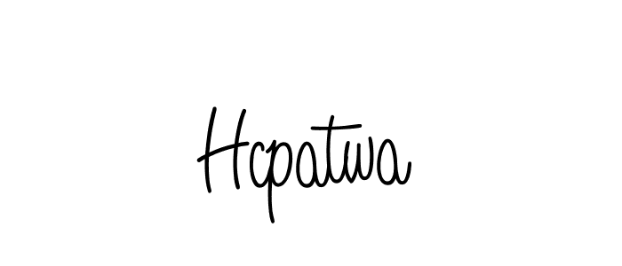 Make a beautiful signature design for name Hcpatwa. With this signature (Angelique-Rose-font-FFP) style, you can create a handwritten signature for free. Hcpatwa signature style 5 images and pictures png