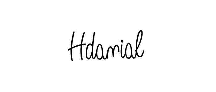 Create a beautiful signature design for name Hdanial. With this signature (Angelique-Rose-font-FFP) fonts, you can make a handwritten signature for free. Hdanial signature style 5 images and pictures png