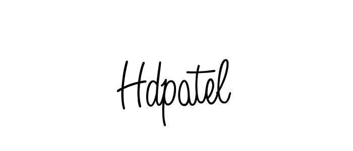 Make a beautiful signature design for name Hdpatel. Use this online signature maker to create a handwritten signature for free. Hdpatel signature style 5 images and pictures png