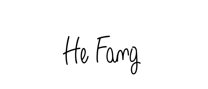 He Fang stylish signature style. Best Handwritten Sign (Angelique-Rose-font-FFP) for my name. Handwritten Signature Collection Ideas for my name He Fang. He Fang signature style 5 images and pictures png