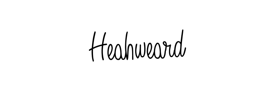 if you are searching for the best signature style for your name Heahweard. so please give up your signature search. here we have designed multiple signature styles  using Angelique-Rose-font-FFP. Heahweard signature style 5 images and pictures png