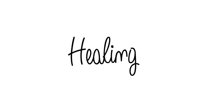 You should practise on your own different ways (Angelique-Rose-font-FFP) to write your name (Healing) in signature. don't let someone else do it for you. Healing signature style 5 images and pictures png