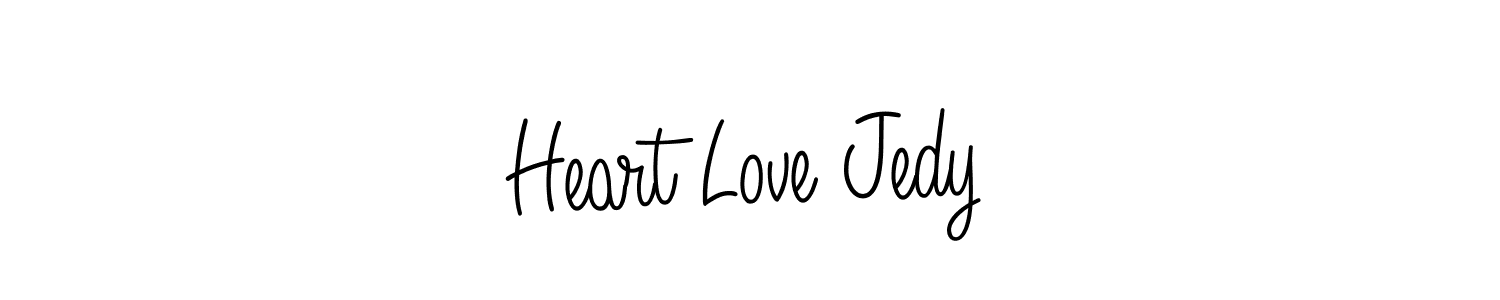 Make a beautiful signature design for name Heart Love Jedy. With this signature (Angelique-Rose-font-FFP) style, you can create a handwritten signature for free. Heart Love Jedy signature style 5 images and pictures png