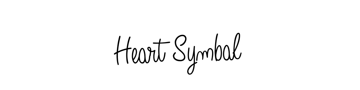 How to Draw Heart Symbal signature style? Angelique-Rose-font-FFP is a latest design signature styles for name Heart Symbal. Heart Symbal signature style 5 images and pictures png