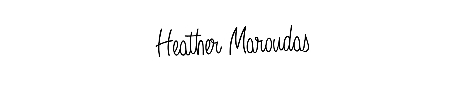 Make a beautiful signature design for name Heather Maroudas. Use this online signature maker to create a handwritten signature for free. Heather Maroudas signature style 5 images and pictures png