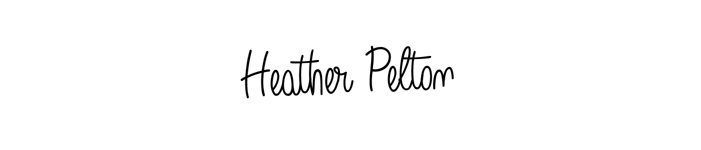 Design your own signature with our free online signature maker. With this signature software, you can create a handwritten (Angelique-Rose-font-FFP) signature for name Heather Pelton. Heather Pelton signature style 5 images and pictures png