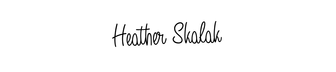 Make a beautiful signature design for name Heather Skalak. Use this online signature maker to create a handwritten signature for free. Heather Skalak signature style 5 images and pictures png