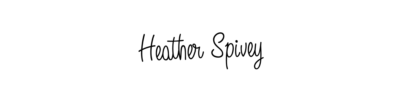 Angelique-Rose-font-FFP is a professional signature style that is perfect for those who want to add a touch of class to their signature. It is also a great choice for those who want to make their signature more unique. Get Heather Spivey name to fancy signature for free. Heather Spivey signature style 5 images and pictures png