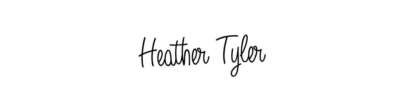 You should practise on your own different ways (Angelique-Rose-font-FFP) to write your name (Heather Tyler) in signature. don't let someone else do it for you. Heather Tyler signature style 5 images and pictures png