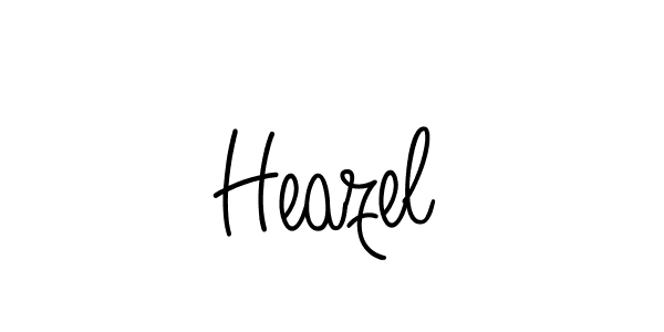 The best way (Angelique-Rose-font-FFP) to make a short signature is to pick only two or three words in your name. The name Heazel include a total of six letters. For converting this name. Heazel signature style 5 images and pictures png