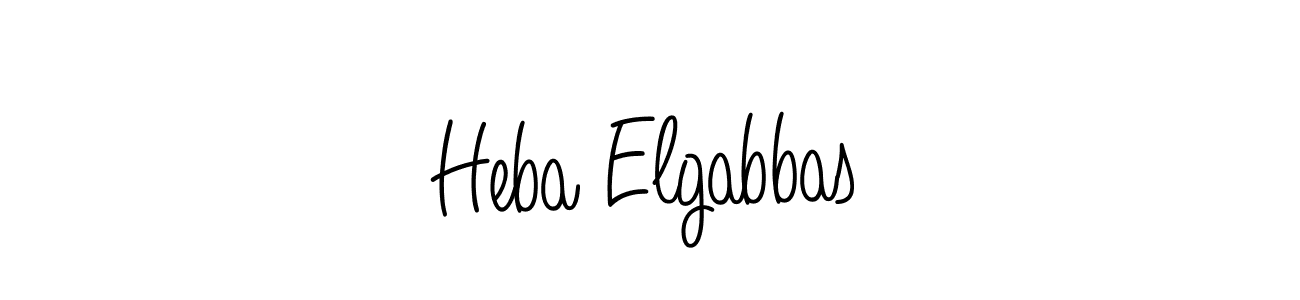 How to make Heba Elgabbas signature? Angelique-Rose-font-FFP is a professional autograph style. Create handwritten signature for Heba Elgabbas name. Heba Elgabbas signature style 5 images and pictures png