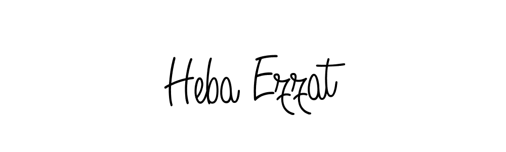 You should practise on your own different ways (Angelique-Rose-font-FFP) to write your name (Heba Ezzat) in signature. don't let someone else do it for you. Heba Ezzat signature style 5 images and pictures png