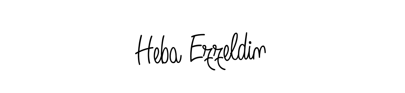 if you are searching for the best signature style for your name Heba Ezzeldin. so please give up your signature search. here we have designed multiple signature styles  using Angelique-Rose-font-FFP. Heba Ezzeldin signature style 5 images and pictures png