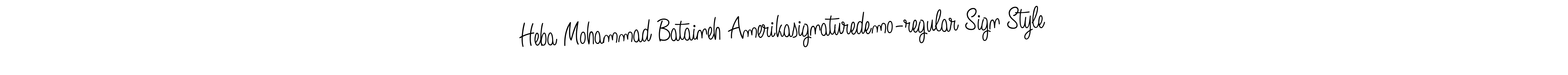 Create a beautiful signature design for name Heba Mohammad Bataineh Amerikasignaturedemo-regular Sign Style. With this signature (Angelique-Rose-font-FFP) fonts, you can make a handwritten signature for free. Heba Mohammad Bataineh Amerikasignaturedemo-regular Sign Style signature style 5 images and pictures png