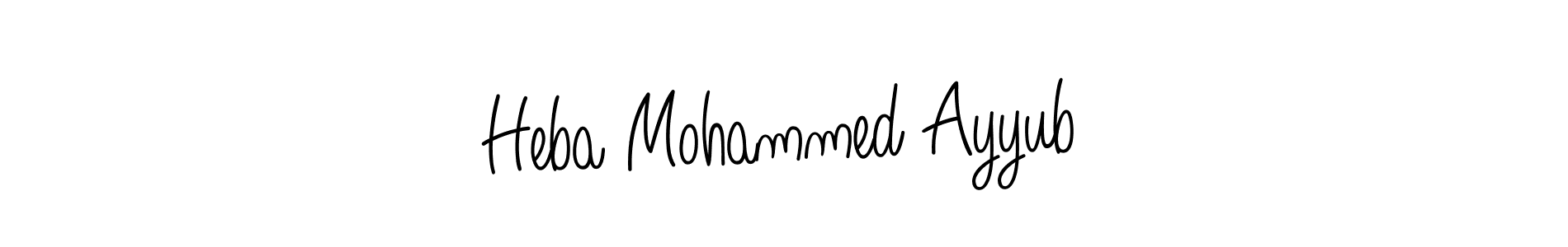 It looks lik you need a new signature style for name Heba Mohammed Ayyub. Design unique handwritten (Angelique-Rose-font-FFP) signature with our free signature maker in just a few clicks. Heba Mohammed Ayyub signature style 5 images and pictures png