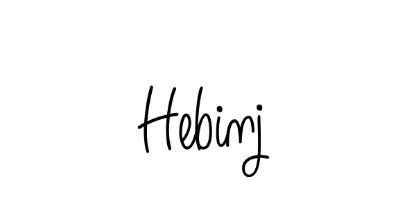 Use a signature maker to create a handwritten signature online. With this signature software, you can design (Angelique-Rose-font-FFP) your own signature for name Hebinj. Hebinj signature style 5 images and pictures png