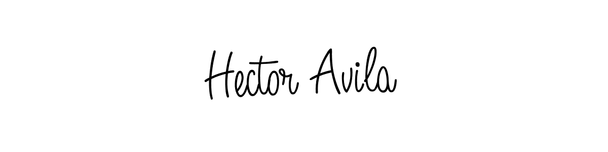 Create a beautiful signature design for name Hector Avila. With this signature (Angelique-Rose-font-FFP) fonts, you can make a handwritten signature for free. Hector Avila signature style 5 images and pictures png