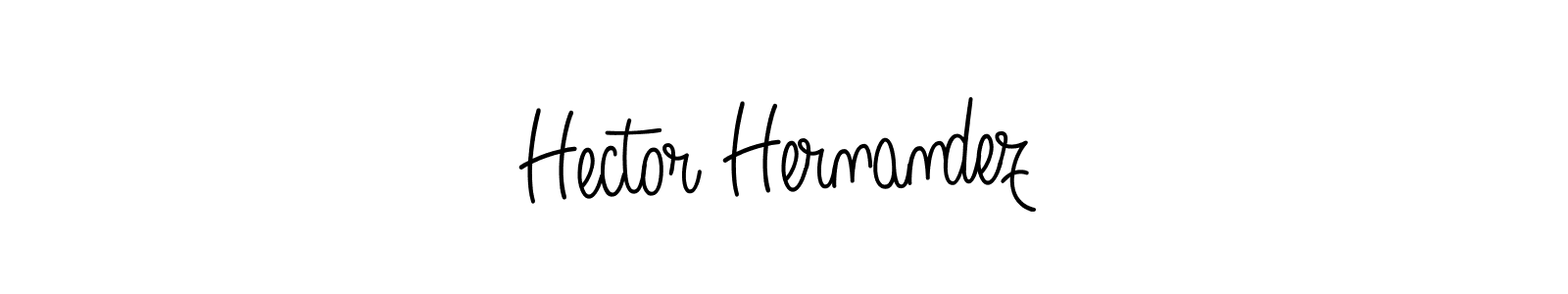 Use a signature maker to create a handwritten signature online. With this signature software, you can design (Angelique-Rose-font-FFP) your own signature for name Hector Hernandez. Hector Hernandez signature style 5 images and pictures png