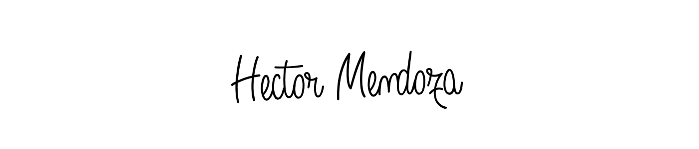 The best way (Angelique-Rose-font-FFP) to make a short signature is to pick only two or three words in your name. The name Hector Mendoza include a total of six letters. For converting this name. Hector Mendoza signature style 5 images and pictures png
