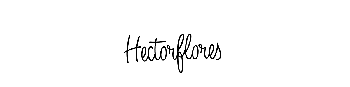 Create a beautiful signature design for name Hectorflores. With this signature (Angelique-Rose-font-FFP) fonts, you can make a handwritten signature for free. Hectorflores signature style 5 images and pictures png