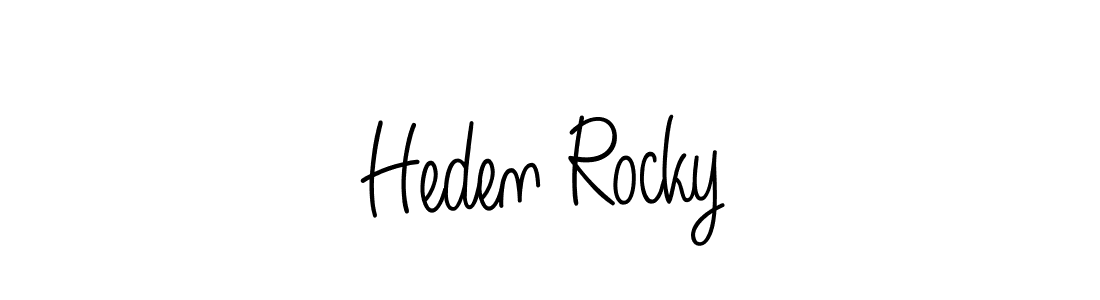 Make a short Heden Rocky signature style. Manage your documents anywhere anytime using Angelique-Rose-font-FFP. Create and add eSignatures, submit forms, share and send files easily. Heden Rocky signature style 5 images and pictures png