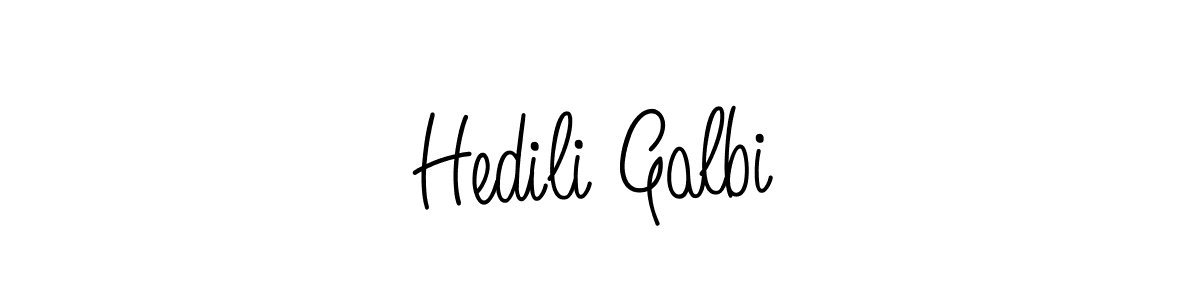 How to make Hedili Galbi signature? Angelique-Rose-font-FFP is a professional autograph style. Create handwritten signature for Hedili Galbi name. Hedili Galbi signature style 5 images and pictures png