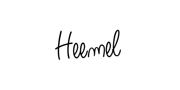 Heemel stylish signature style. Best Handwritten Sign (Angelique-Rose-font-FFP) for my name. Handwritten Signature Collection Ideas for my name Heemel. Heemel signature style 5 images and pictures png