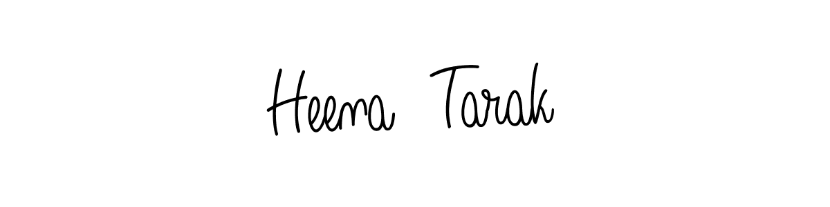 Create a beautiful signature design for name Heena  Tarak. With this signature (Angelique-Rose-font-FFP) fonts, you can make a handwritten signature for free. Heena  Tarak signature style 5 images and pictures png