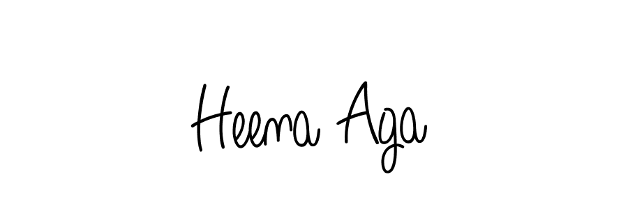 Angelique-Rose-font-FFP is a professional signature style that is perfect for those who want to add a touch of class to their signature. It is also a great choice for those who want to make their signature more unique. Get Heena Aga name to fancy signature for free. Heena Aga signature style 5 images and pictures png